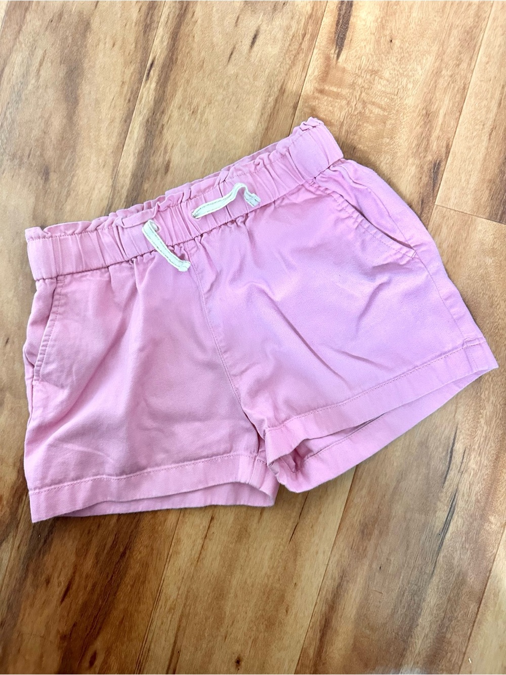 Crewcuts Light Pink Drawstring Cotton Shorts
